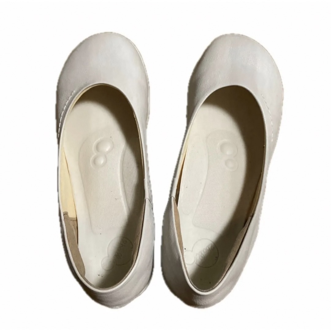 Re:getA(リゲッタ)のリゲッタ ツヴォル ローヒールRegetA TB101 ホワイト レディースの靴/シューズ(バレエシューズ)の商品写真