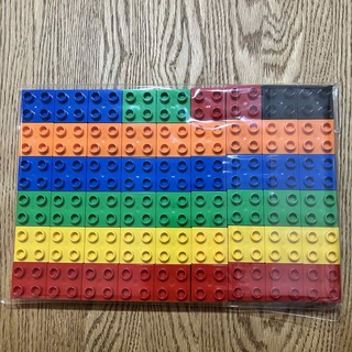 レゴ デュプロ - レゴデュプロ　LEGO  基本ブロック　まとめ売り　赤　青　黄　緑　オレンジ　黒