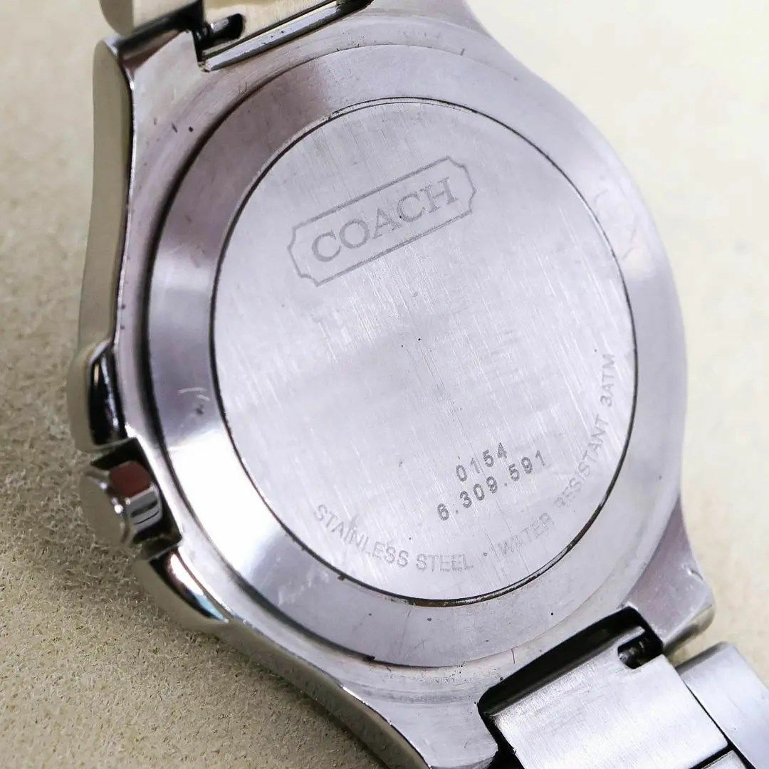 COACH(コーチ)の◆稼働  COACH 腕時計 デイト ボーイズ ステンレス 新品電池 t メンズの時計(腕時計(アナログ))の商品写真