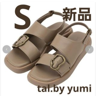 シマムラ(しまむら)の【新品】tal.by yumi サンダル　ベージュ　S(サンダル)