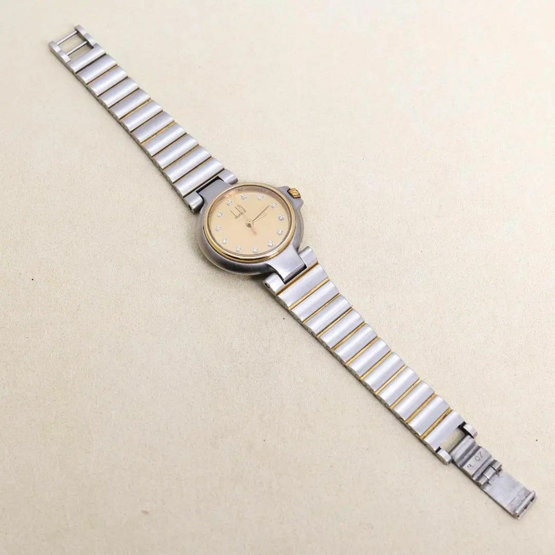 Dunhill(ダンヒル)の◆美品 稼働 dunhill 腕時計 ミレニアム 12pダイヤ 新品電池 s レディースのファッション小物(腕時計)の商品写真