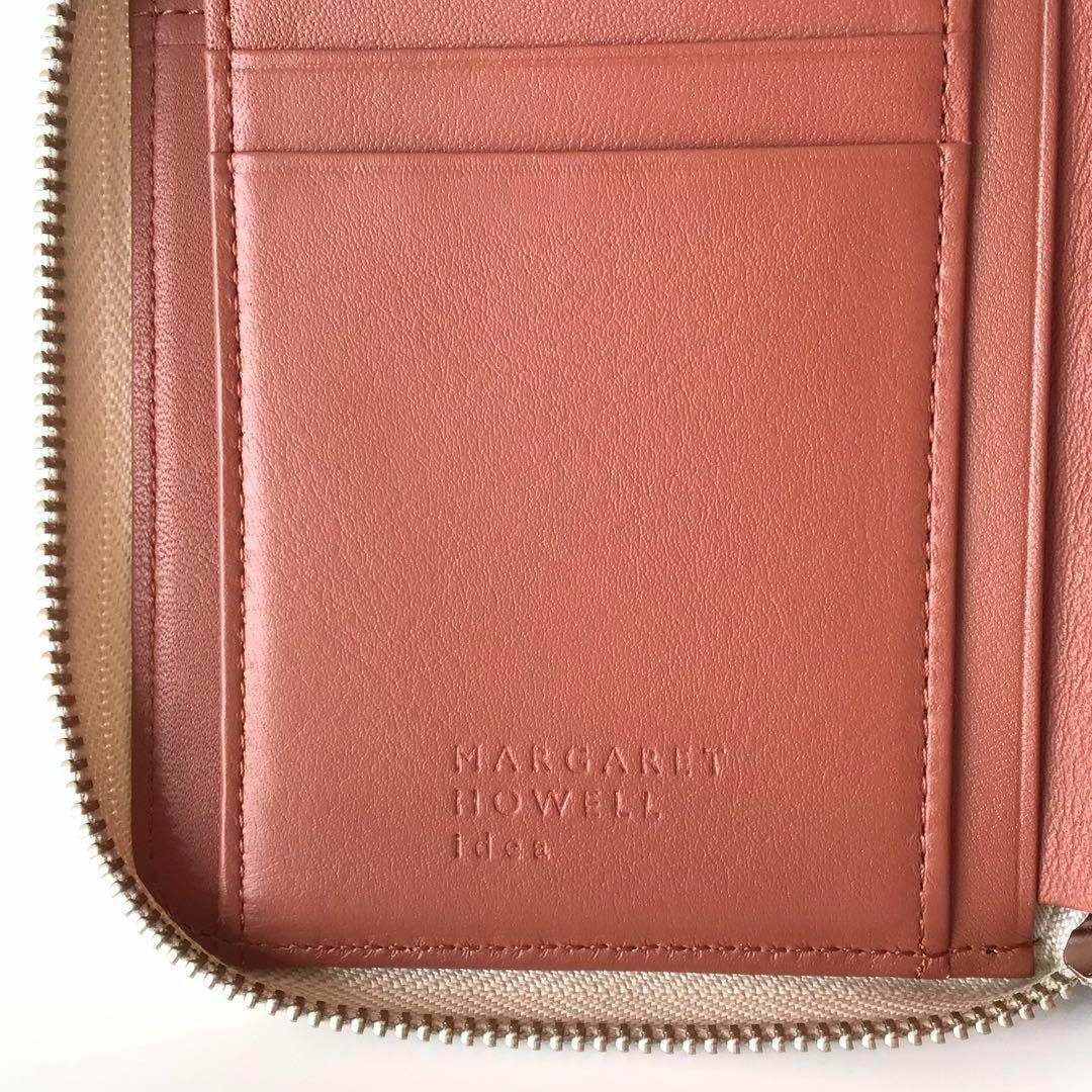 【新品】マーガレットハウエル✨トリドン ラウンド 折り財布 二つ折り ピンク レディースのファッション小物(財布)の商品写真