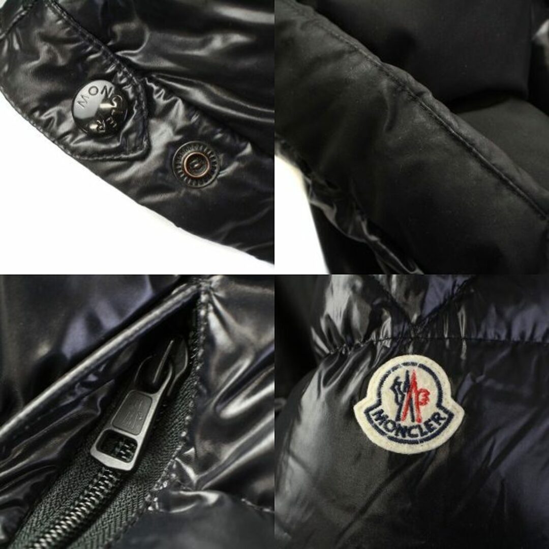 MONCLER(モンクレール)のモンクレール 19AW BRUEL ブリュエル ダウンジャケット ワッペン 黒1 メンズのジャケット/アウター(ダウンジャケット)の商品写真