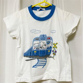 ファミリア(familiar)のfamiliar ファミちゃんとなかまたち Tシャツ 半袖 白 ホワイト 男の子(Tシャツ/カットソー)