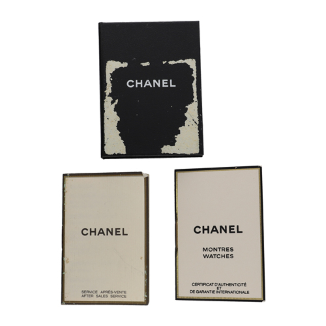 CHANEL(シャネル)の【120895】CHANEL シャネル  H0001 プルミエールM ブラックダイヤル GP/レザー クオーツ 当店オリジナルボックス 保証書 腕時計 時計 WATCH レディース 女性 女【中古】 レディースのファッション小物(腕時計)の商品写真