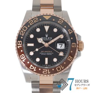 ロレックス(ROLEX)の【120245】ROLEX ロレックス  126711CHNR GMTマスター2 ブラックダイヤル ランダム番 PG/SS 自動巻き ギャランティーカード 純正ボックス 腕時計 時計 WATCH メンズ 男性 男 紳士【中古】(腕時計(アナログ))