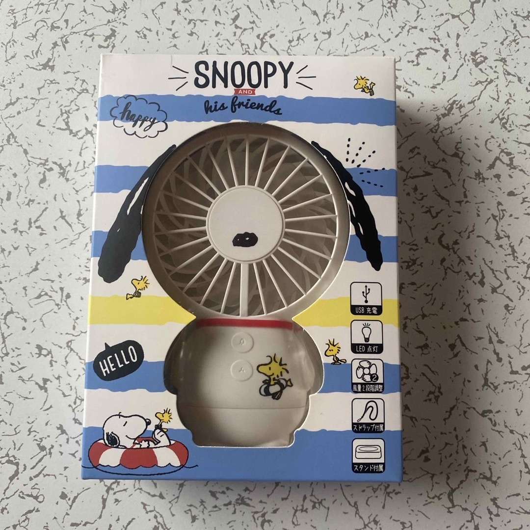 PEANUTS(ピーナッツ)のスヌーピー HANDY FAN スマホ/家電/カメラの冷暖房/空調(扇風機)の商品写真