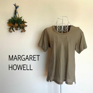 マーガレットハウエル(MARGARET HOWELL)のマーガレットハウエル　リネン100% Tシャツ　カットソー(Tシャツ(半袖/袖なし))