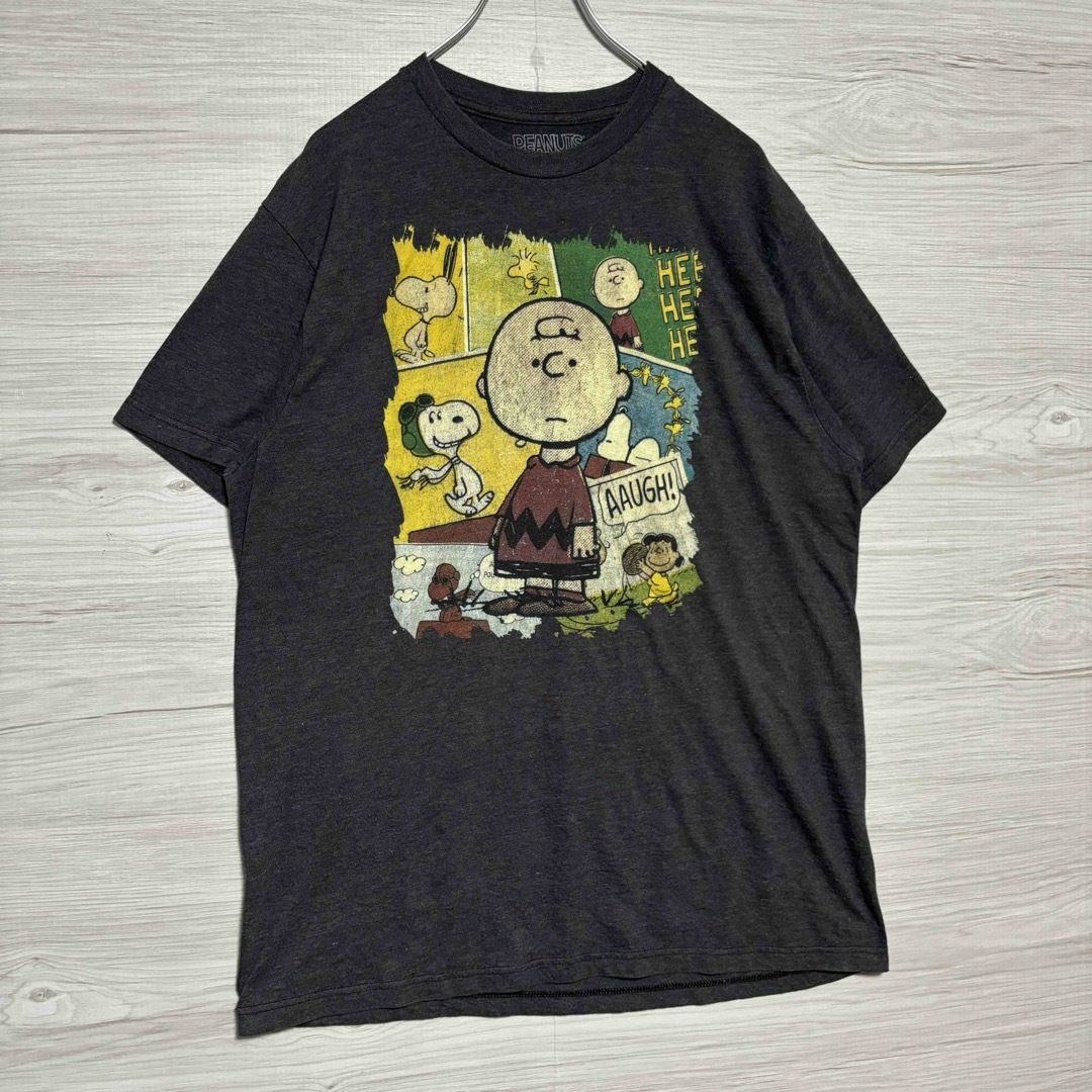 SNOOPY(スヌーピー)の【入手困難】ピーナッツ　スヌーピー　チャーリーブラウン　Tシャツ　Lサイズ　海外 メンズのトップス(Tシャツ/カットソー(半袖/袖なし))の商品写真