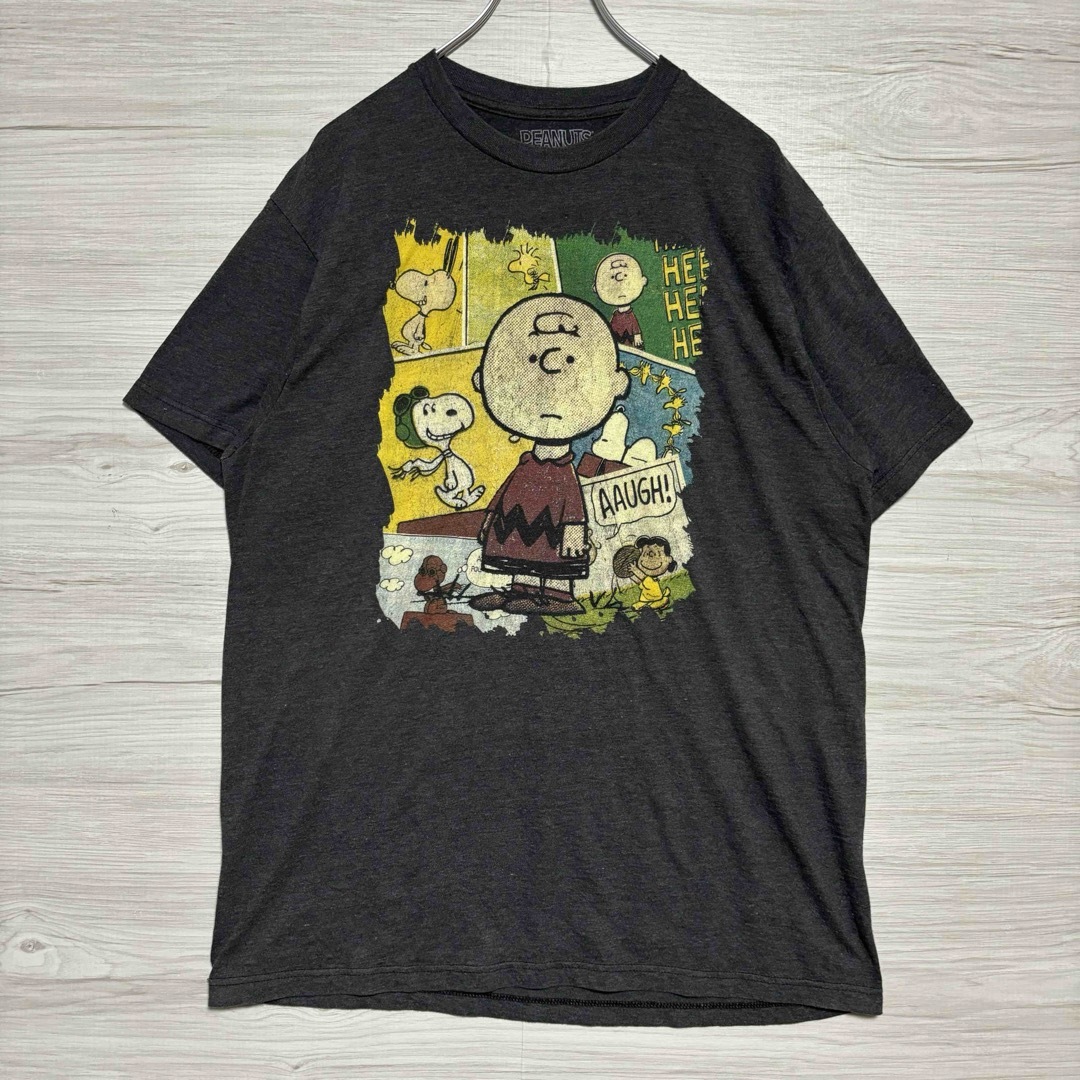 SNOOPY(スヌーピー)の【入手困難】ピーナッツ　スヌーピー　チャーリーブラウン　Tシャツ　Lサイズ　海外 メンズのトップス(Tシャツ/カットソー(半袖/袖なし))の商品写真