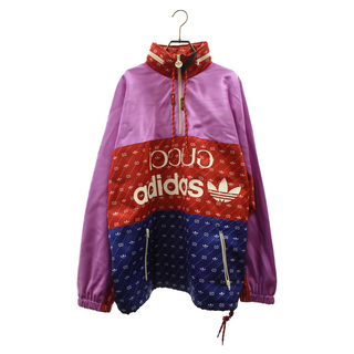 グッチ(Gucci)のGUCCI グッチ 22SS ×adidas Nylon Acetate Jacket ×アディダス ナイロン アセテートアノラックジャケット マルチカラー(ナイロンジャケット)