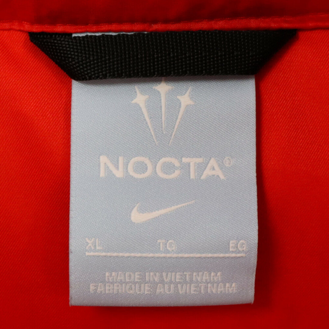 NIKE(ナイキ)のNIKE ナイキ x NOCTA Sunset Puffer Jacket DO2783-657 ×ノクタ サンセット パファージャケット ダウンジャケット アウター レッド メンズのジャケット/アウター(ダウンジャケット)の商品写真