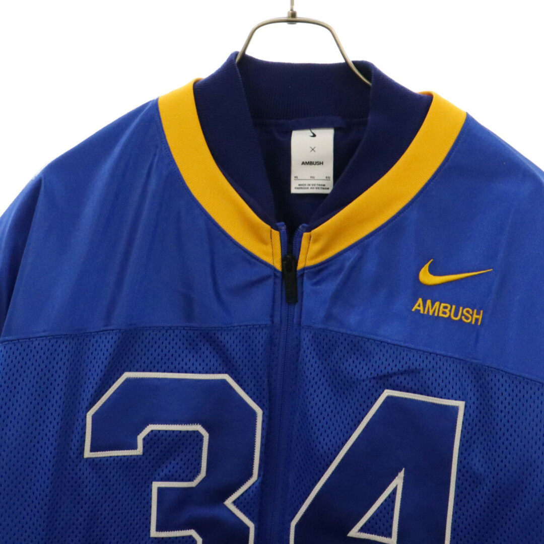 NIKE(ナイキ)のNIKE ナイキ X Ambush Jacket Deep Royal Blue DX6917-455 ×アンブッシュ ゲームシャツ切替 ボンバージャケット アウター ブルー メンズのジャケット/アウター(フライトジャケット)の商品写真