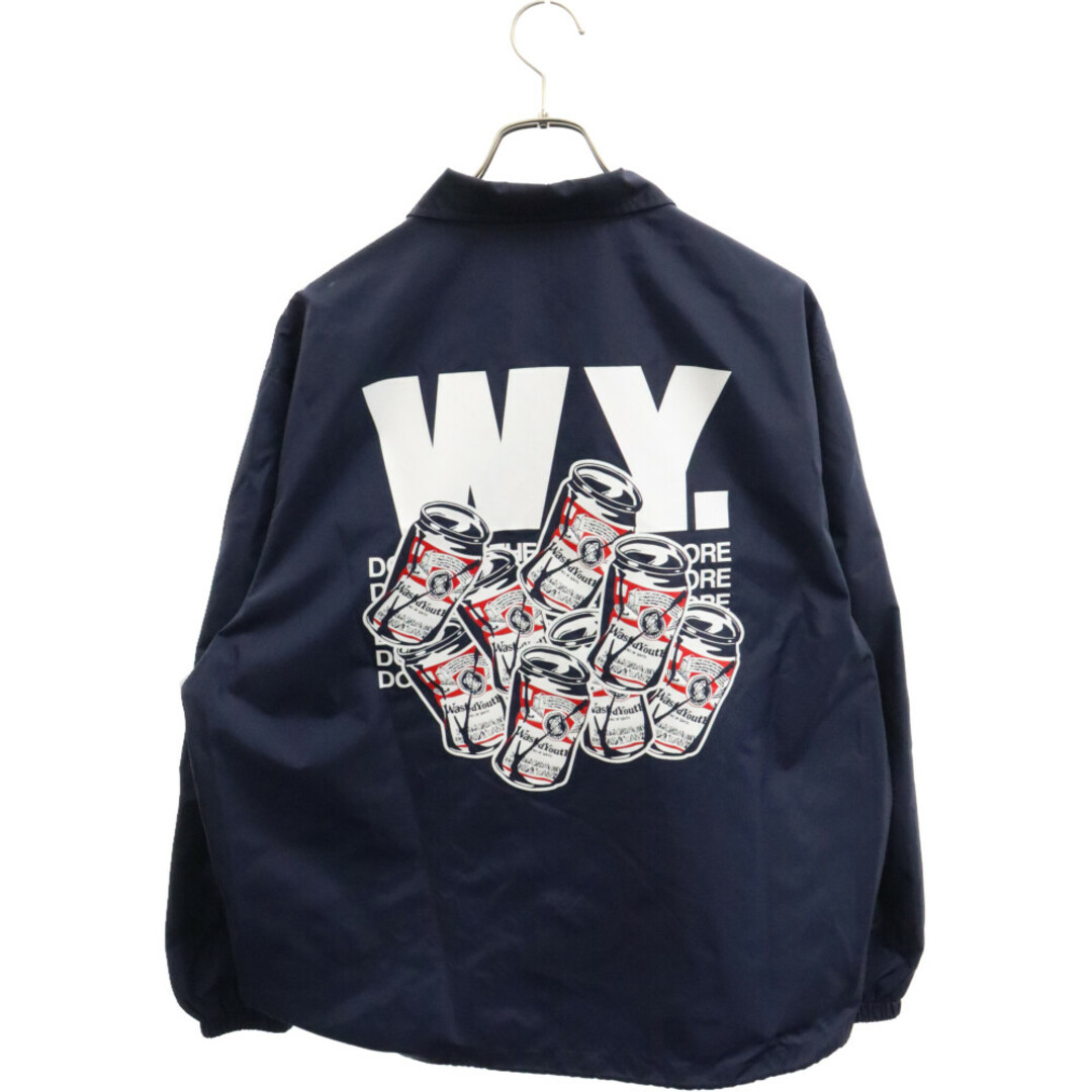 WASTED YOUTH ウェイステッドユース 24SS COACH JACKET バックプリントコーチジャケット ネイビー メンズのジャケット/アウター(フライトジャケット)の商品写真