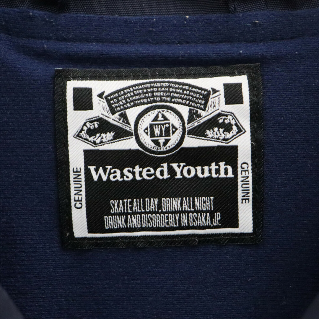 WASTED YOUTH ウェイステッドユース 24SS COACH JACKET バックプリントコーチジャケット ネイビー メンズのジャケット/アウター(フライトジャケット)の商品写真