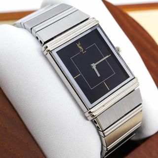 イヴサンローラン(Yves Saint Laurent)の◆希少 稼働 イヴサンローラン 腕時計 スクエア ボーイズ 新品電池 e(腕時計)