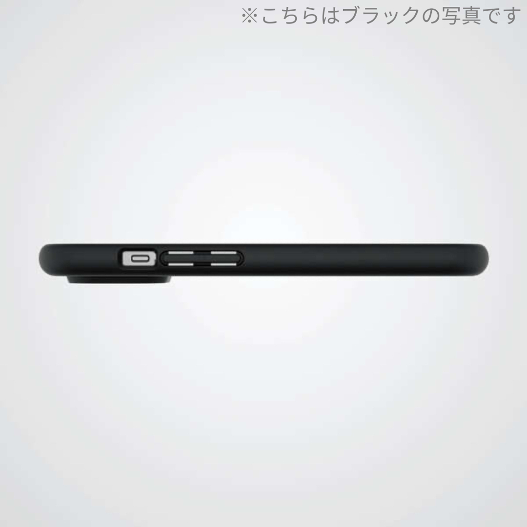 ELECOM(エレコム)のiPhone15 耐衝撃 背面クリアケース 高硬度9Hガラス【カフェオレ】 スマホ/家電/カメラのスマホアクセサリー(iPhoneケース)の商品写真