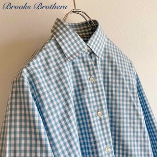 ブルックスブラザース(Brooks Brothers)のブルックスブラザーズ ギンガムチェック 長袖 シャツ 2 ライトブルー ホワイト(シャツ/ブラウス(長袖/七分))