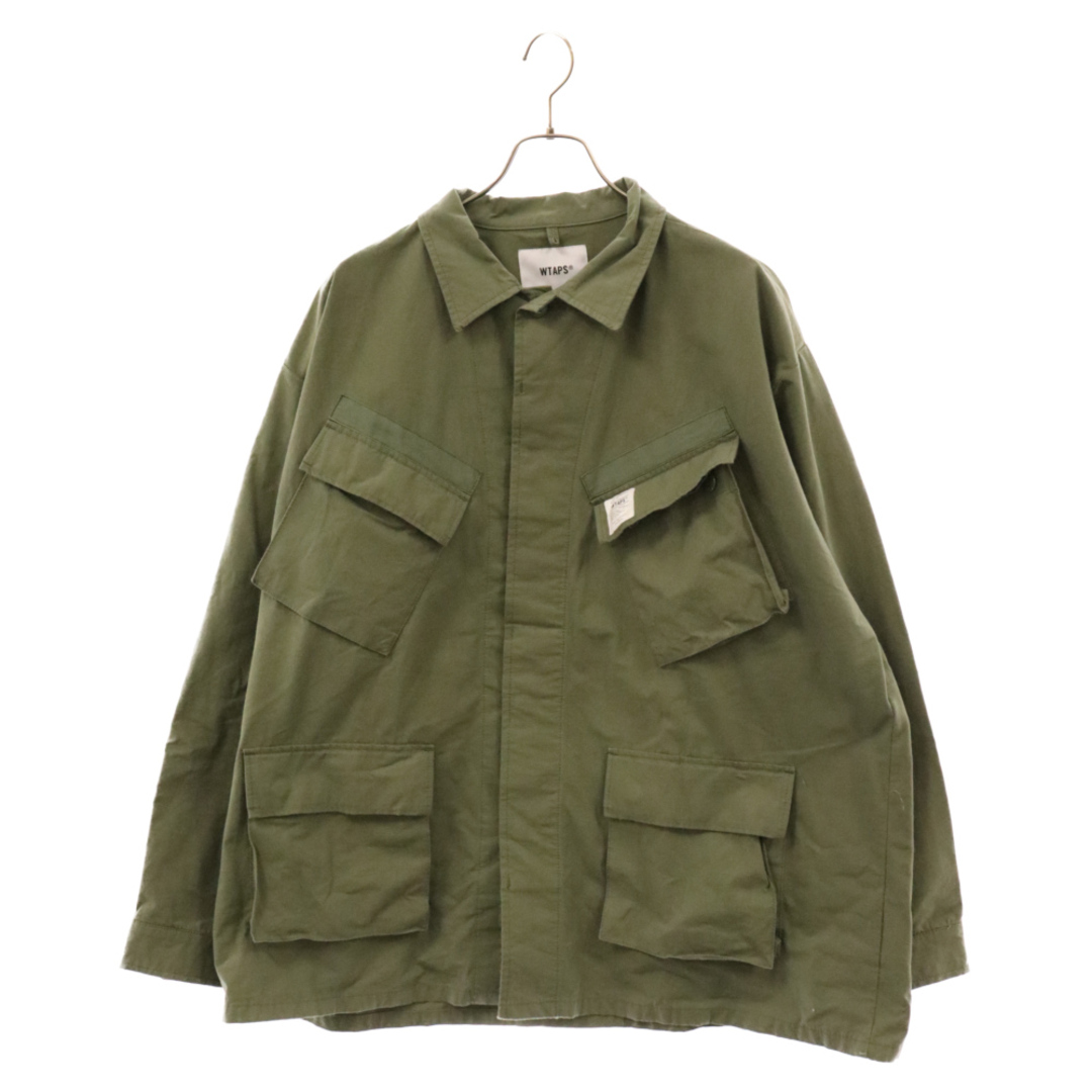 W)taps(ダブルタップス)のWTAPS ダブルタップス 23SS JUNGLE 02/LS/NYCO.RIPSTOP 231WVDT-SHM04 ジャングル02 ロングスリーブシャツ ミリタリー長袖シャツ カーキ メンズのトップス(シャツ)の商品写真