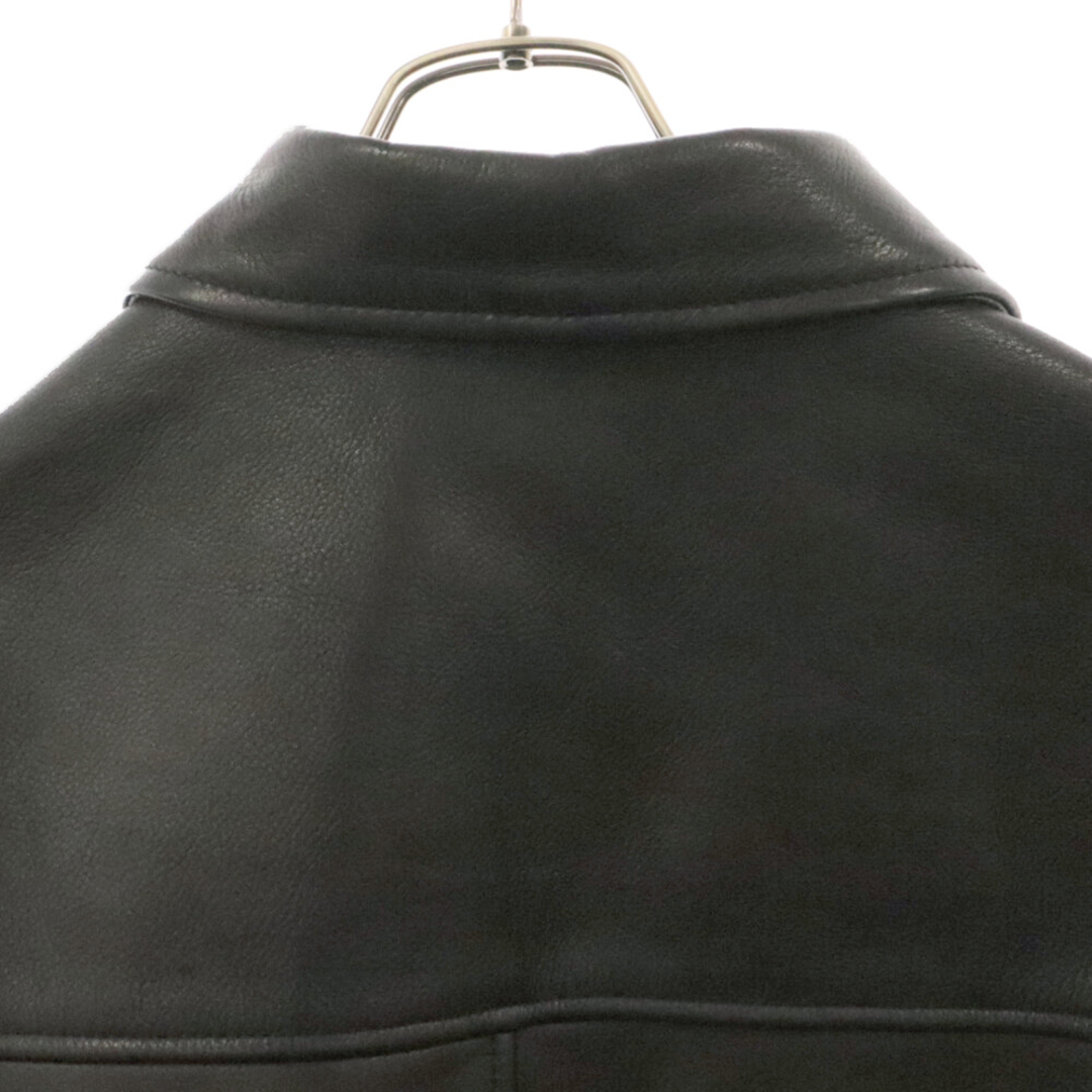 Supreme(シュプリーム)のSUPREME シュプリーム 23AW ×Schott Leather Car Coat J121F3 ショット レザーコート ジャケット ブラック メンズのジャケット/アウター(フライトジャケット)の商品写真