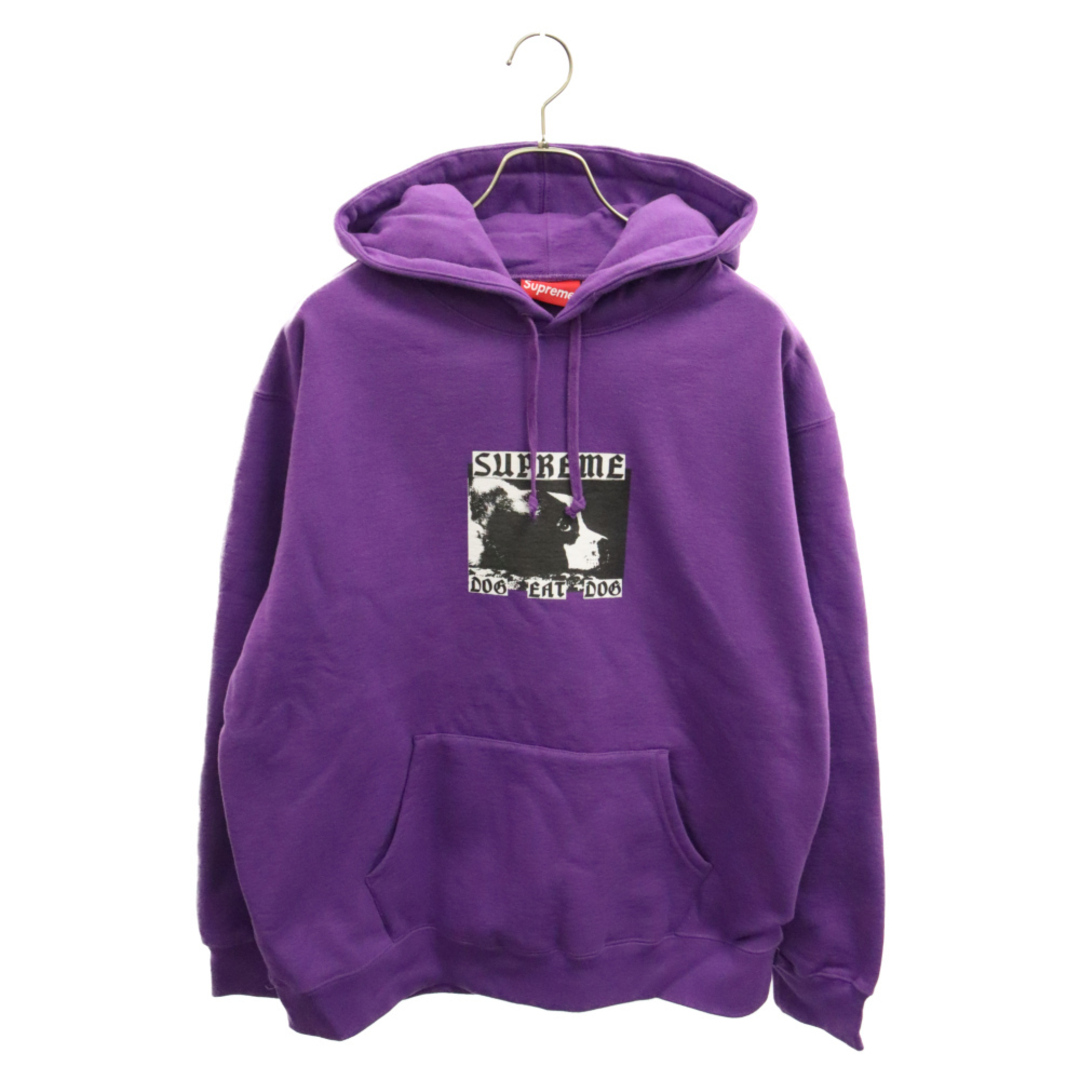 Supreme(シュプリーム)のSUPREME シュプリーム 22SS Dog Eat Dog Hooded Sweatshirt ドッグフォトプリントプルオーバースウェットパーカー パープル メンズのトップス(パーカー)の商品写真