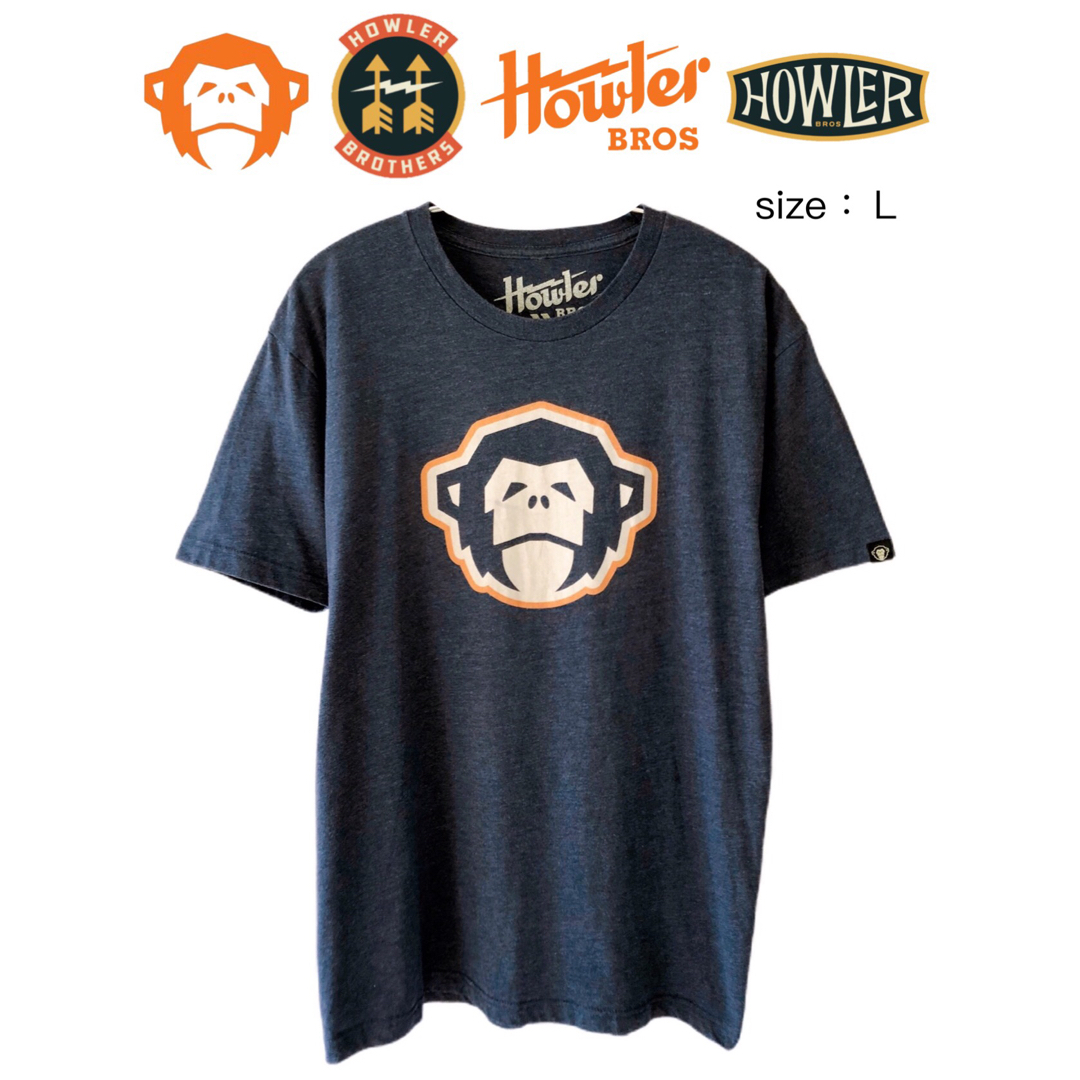 Howler BROS　Tシャツ　L　ブルーグレー　USA古着 メンズのトップス(Tシャツ/カットソー(半袖/袖なし))の商品写真