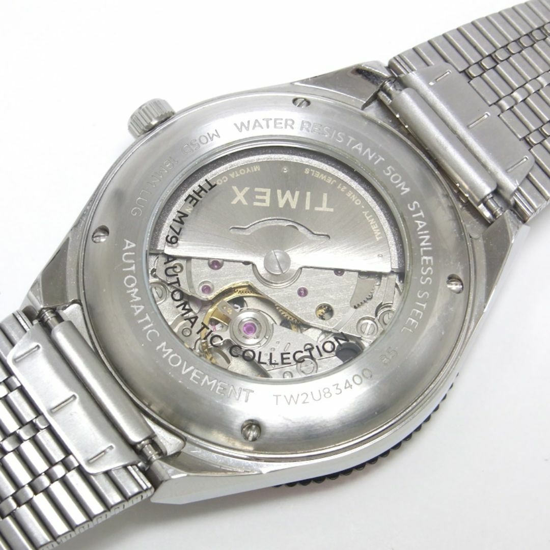 TIMEX(タイメックス)のTIMEX タイメックス TW2U83400 M79 オートマチック 腕時計 黒赤ベゼル メンズ メンズの時計(腕時計(アナログ))の商品写真