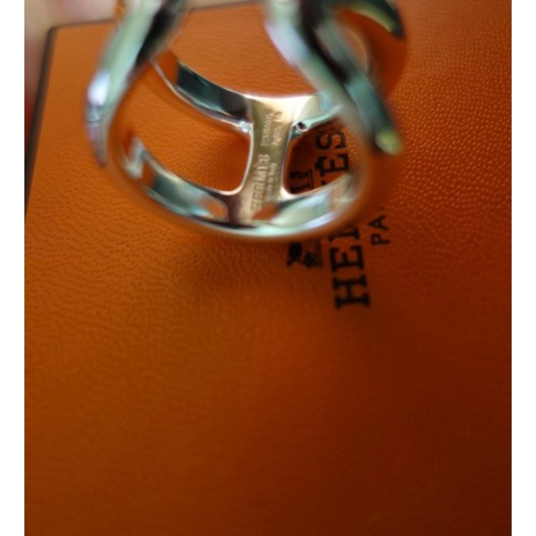 Hermes(エルメス)のエルメス 定番 シルバーリング 指輪 AG-925 オスモズ GM 58 59  メンズのアクセサリー(リング(指輪))の商品写真