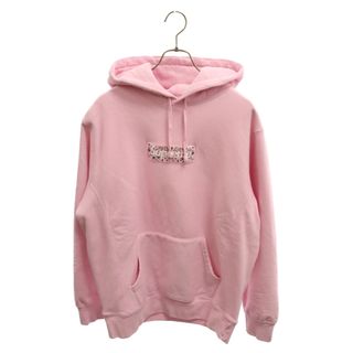 シュプリーム(Supreme)のSUPREME シュプリーム 19AW Bandana Box Logo Hooded Sweatshirt バンダナボックスロゴプルオーバーパーカー ピンク(パーカー)