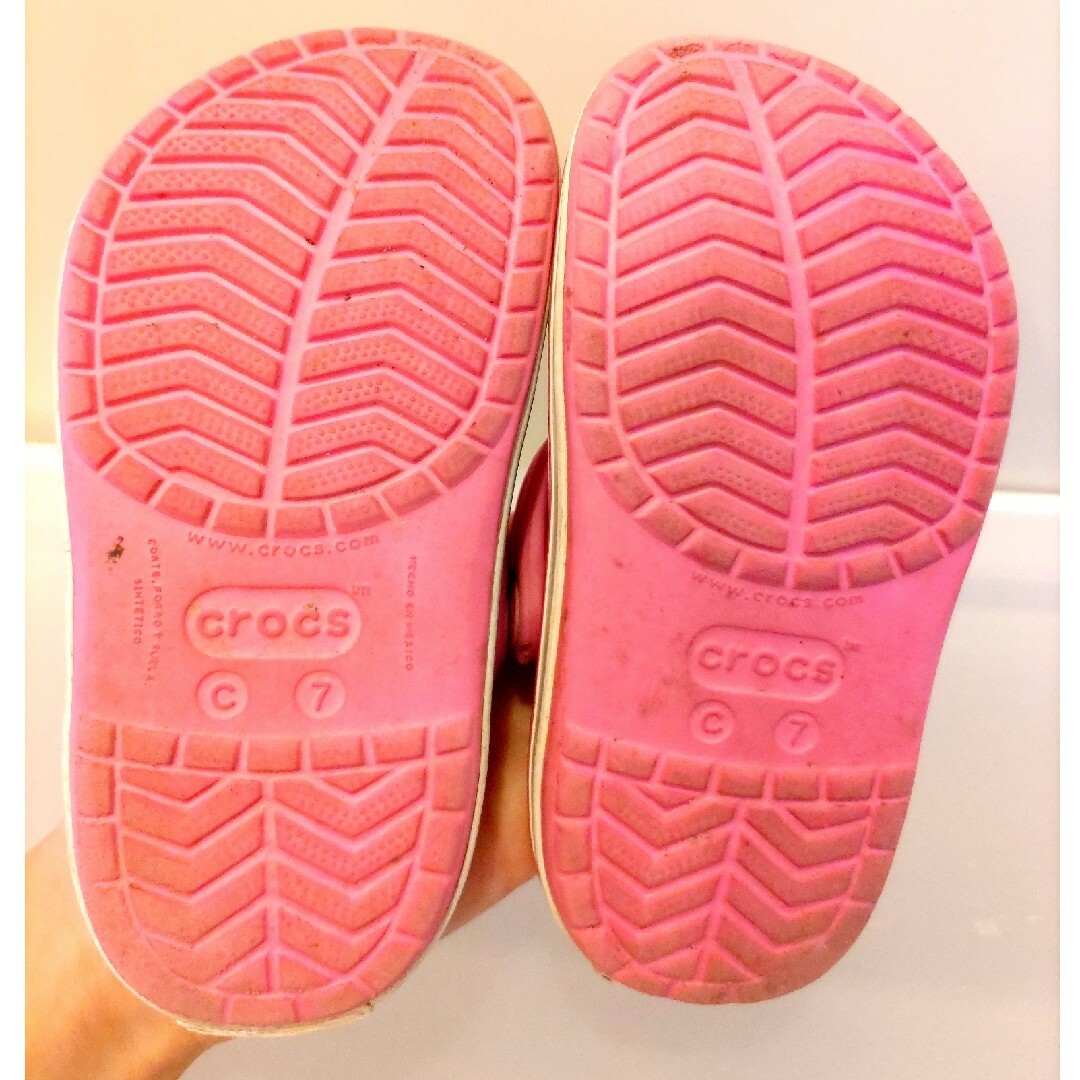 crocs(クロックス)のクロックス　サンダル　子供用　3足セット キッズ/ベビー/マタニティのベビー靴/シューズ(~14cm)(サンダル)の商品写真