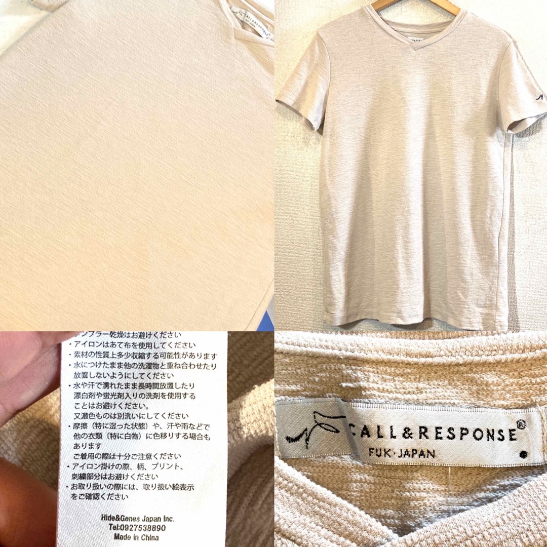 CALL&RESPONSE(コールアンドレスポンス)のCALL&RESPONSE★Tシャツ★コールアンドレスポンス★定価12,000円 メンズのトップス(Tシャツ/カットソー(半袖/袖なし))の商品写真