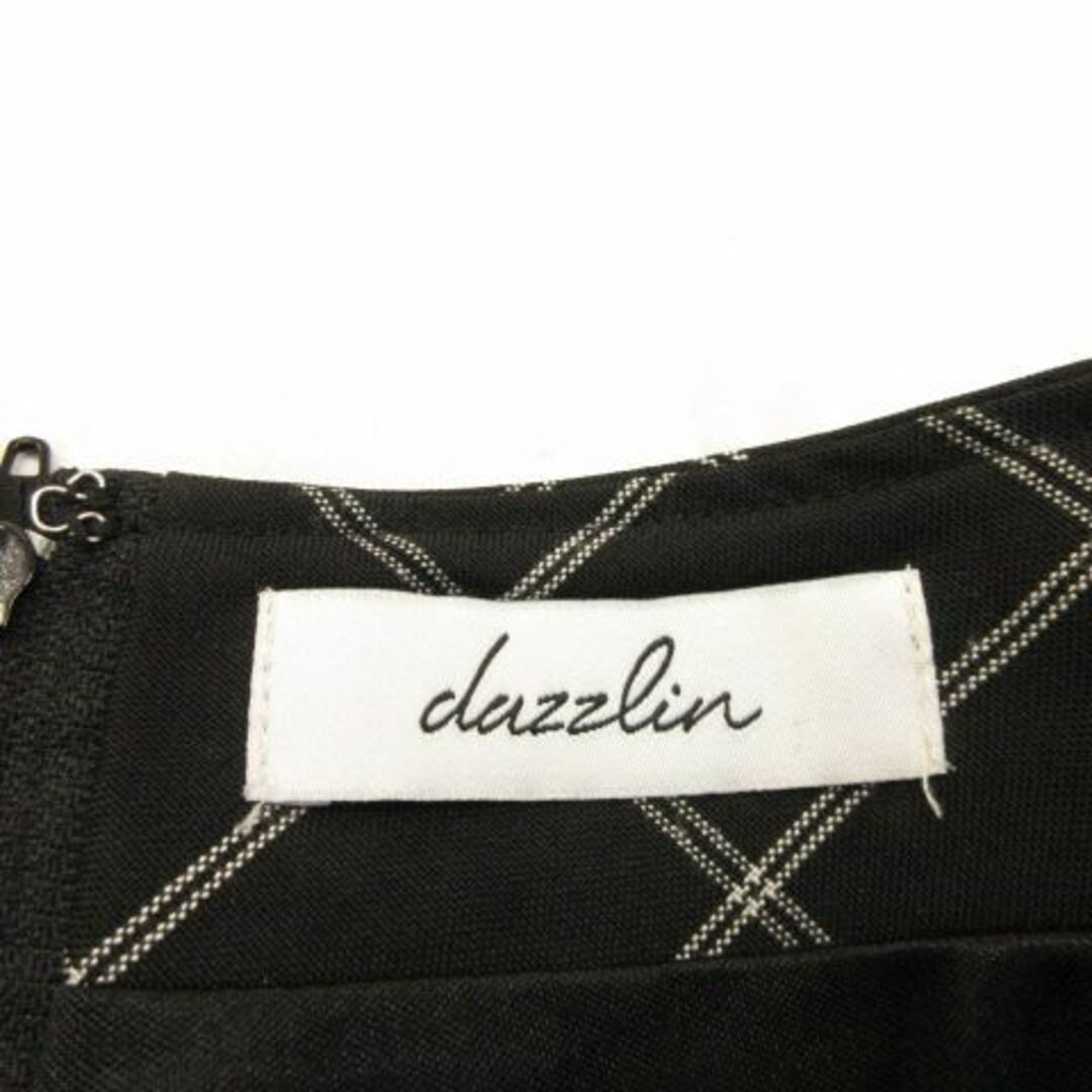 dazzlin(ダズリン)のダズリン dazzlin 台形ミニスカート チェック インナーパンツ付き 黒 S レディースのスカート(ミニスカート)の商品写真