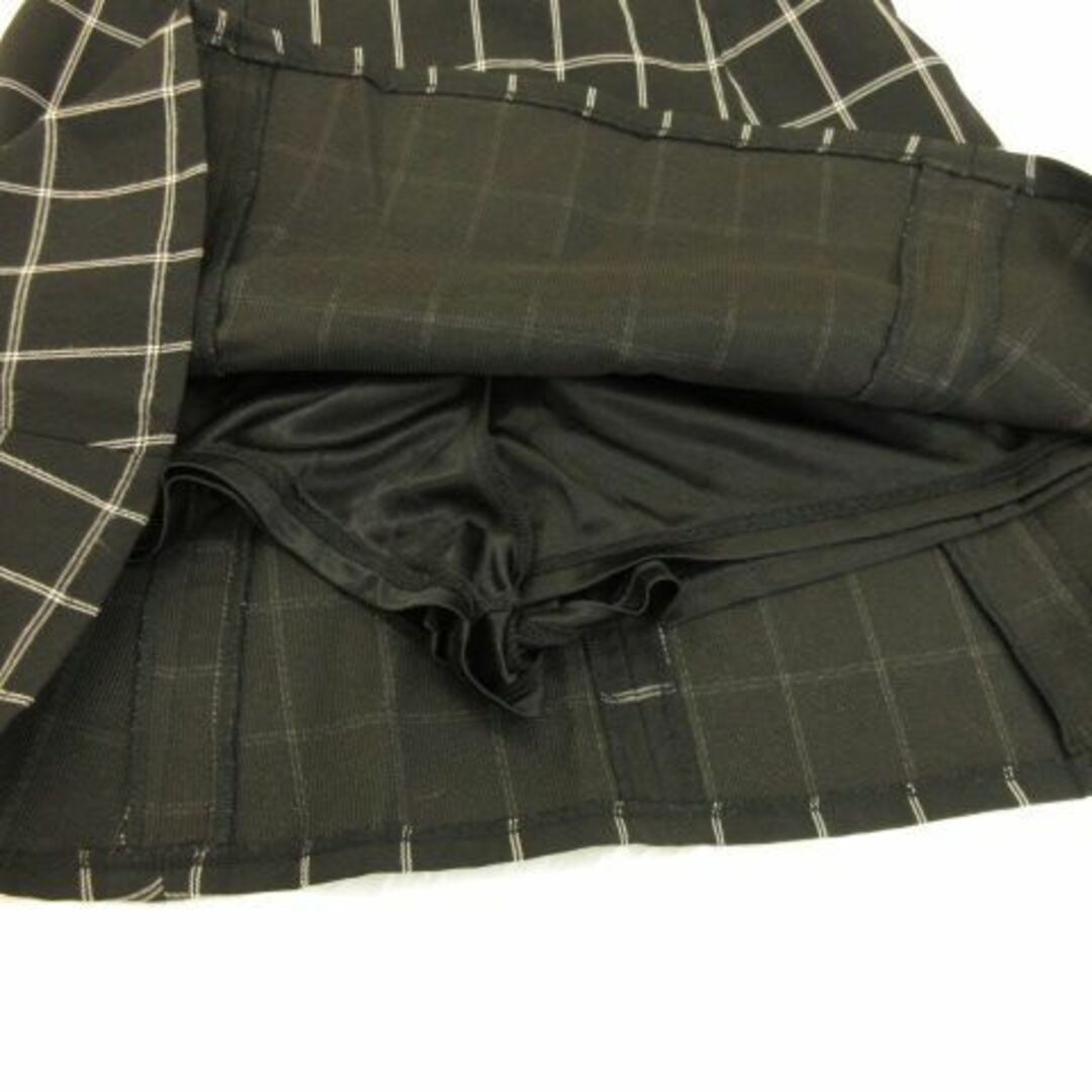dazzlin(ダズリン)のダズリン dazzlin 台形ミニスカート チェック インナーパンツ付き 黒 S レディースのスカート(ミニスカート)の商品写真