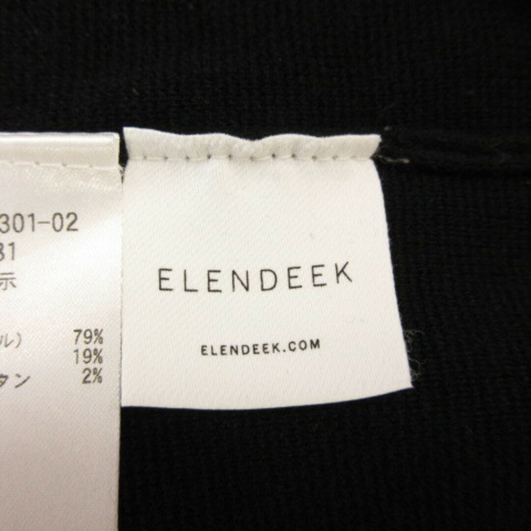 エレンディーク ELENDEEK ニットベスト 黒 F *T339 レディースのトップス(ベスト/ジレ)の商品写真