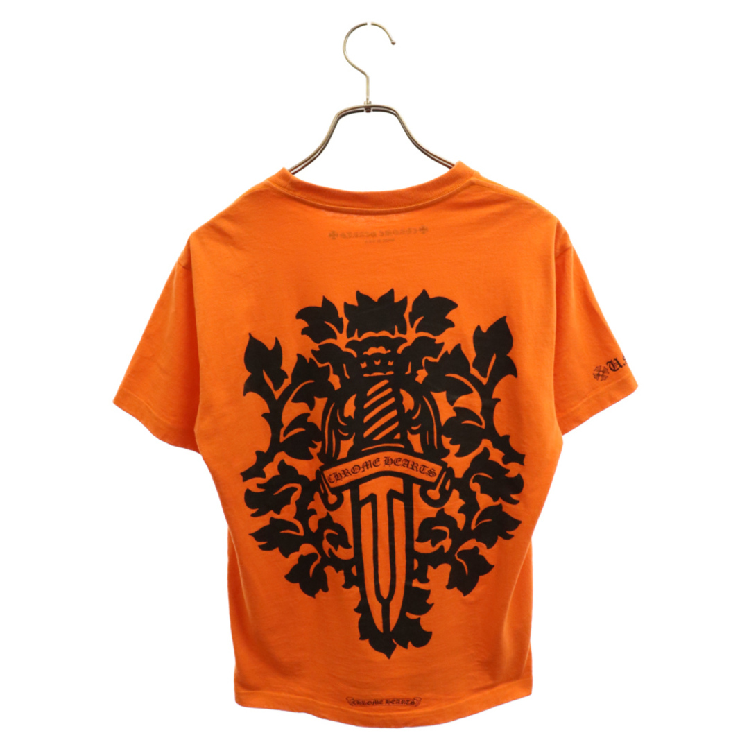 Chrome Hearts(クロムハーツ)のCHROME HEARTS クロムハーツ CH T-SHRT 1 ヴァインダガーロゴプリントポケット半袖Tシャツ オレンジ M メンズのトップス(Tシャツ/カットソー(半袖/袖なし))の商品写真