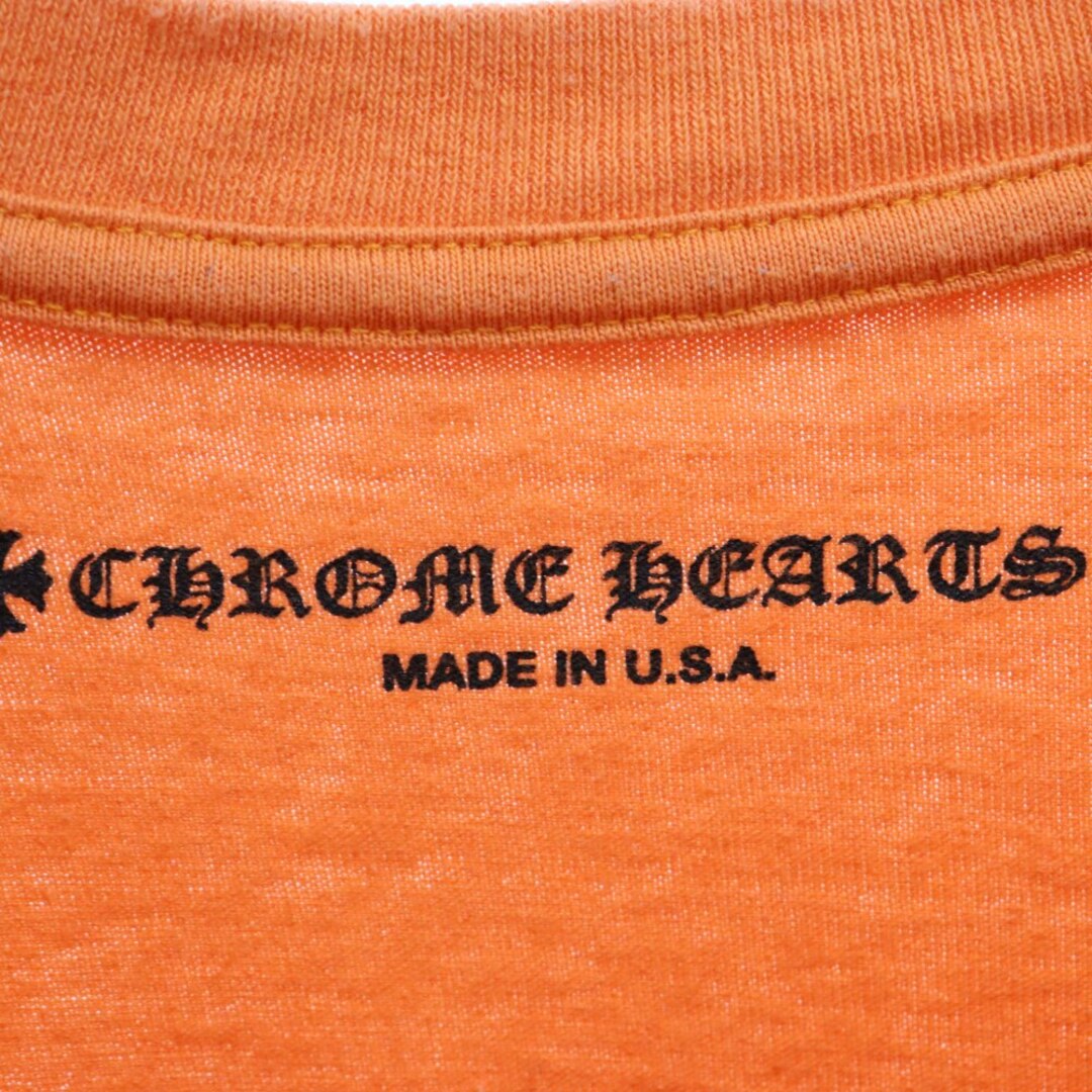 Chrome Hearts(クロムハーツ)のCHROME HEARTS クロムハーツ CH T-SHRT 1 ヴァインダガーロゴプリントポケット半袖Tシャツ オレンジ M メンズのトップス(Tシャツ/カットソー(半袖/袖なし))の商品写真