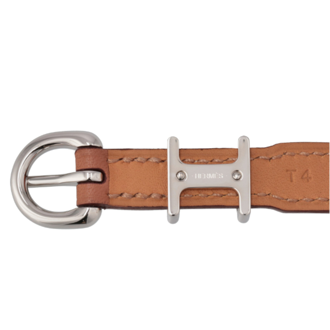 Hermes(エルメス)のエルメス/HERMES ブレスレット メンズ BRACELET TRENCH SWIFT CALFSKIN レザーブレスレット GOLD (37) H500033FK メンズのアクセサリー(ブレスレット)の商品写真