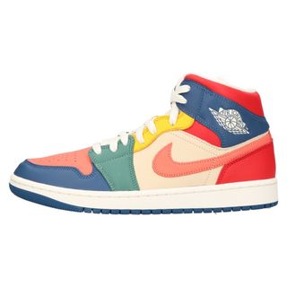 ナイキ(NIKE)のNIKE ナイキ WMNS AIR JORDAN 1 MID SE Multi Color ウィメンズ エアジョーダン1 マルチカラー ミドルカットスニーカー マルチカラー US11/28cm DN3738-400(スニーカー)