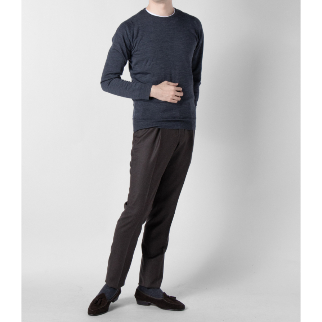 INCOTEX(インコテックス)のインコテックス/INCOTEX パンツ アパレル メンズ SLIM FIT 1プリーツ ウールスラックス 1T0031-1645A _0410ff メンズのパンツ(その他)の商品写真