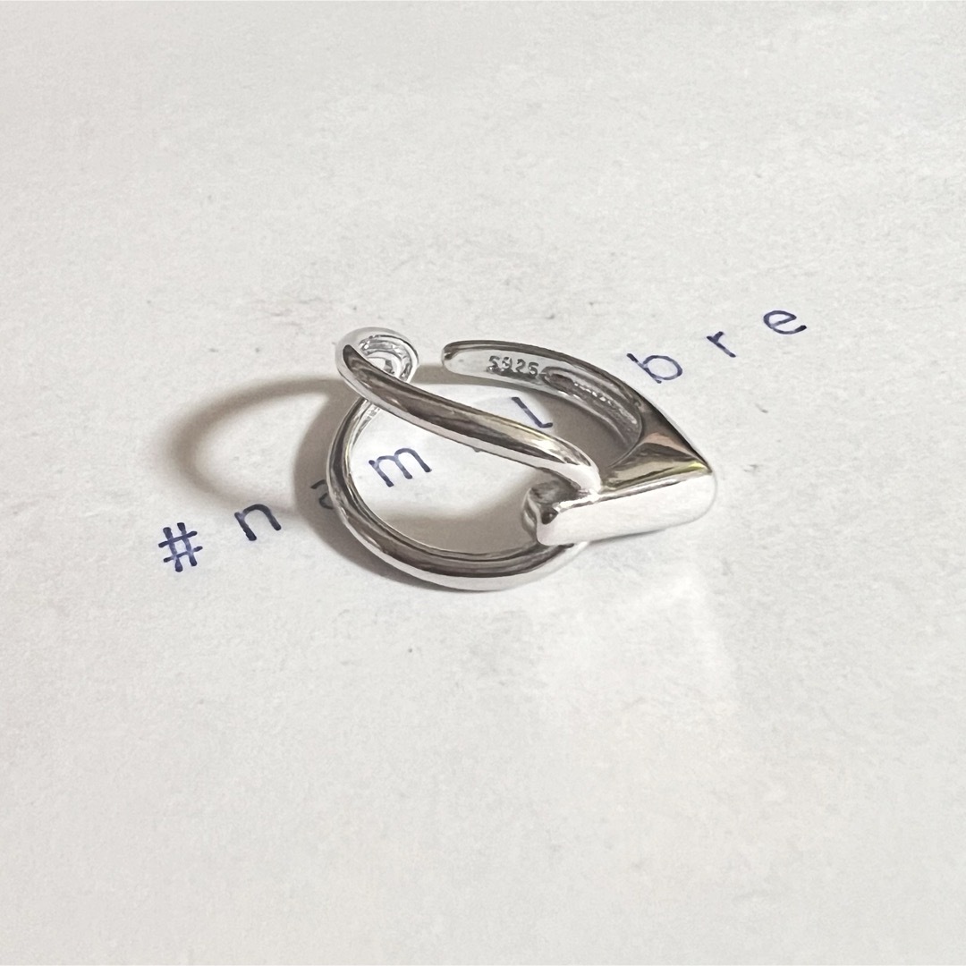シルバーリング 925 銀 鍵穴 キーホール アシンメトリー 韓国 指輪⑦ メンズのアクセサリー(リング(指輪))の商品写真