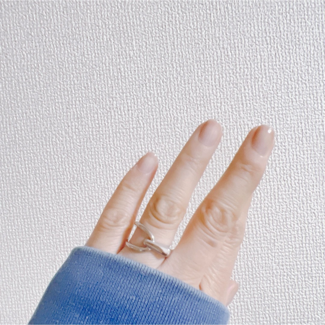 シルバーリング 925 銀 鍵穴 キーホール アシンメトリー 韓国 指輪⑦ メンズのアクセサリー(リング(指輪))の商品写真