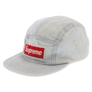 シュプリーム(Supreme)のSUPREME シュプリーム 17AW Side Zip Camp Cap ウォッシュ加工サイドジップデニムキャンプキャップ インディゴブルー(キャップ)