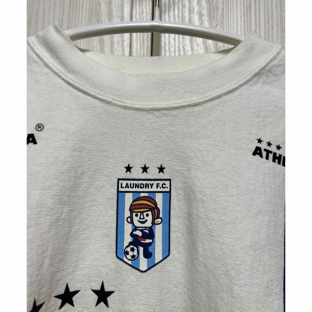 LAUNDRY(ランドリー)のLAUNDRY アスレタ 半袖 Tシャツ トレーナー スウェット ホワイト S レディースのトップス(Tシャツ(半袖/袖なし))の商品写真