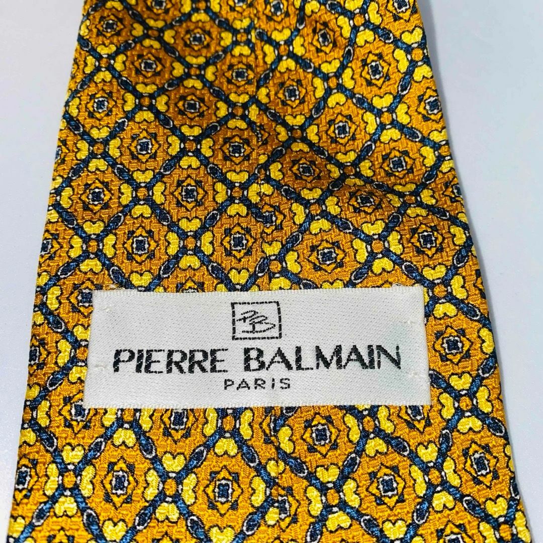 Pierre Balmain(ピエールバルマン)の【腕時計セット】PIERRE BALMAIN シルクネクタイ　チェック　絹100 メンズのファッション小物(ネクタイ)の商品写真