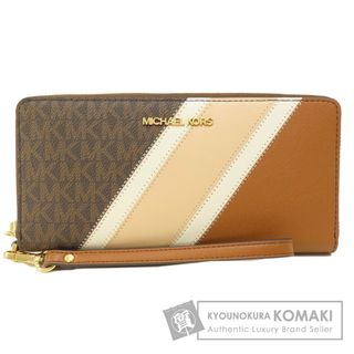 マイケルコース(Michael Kors)のMichael Kors ロゴ金具 長財布（小銭入れあり） レザー レディース(財布)