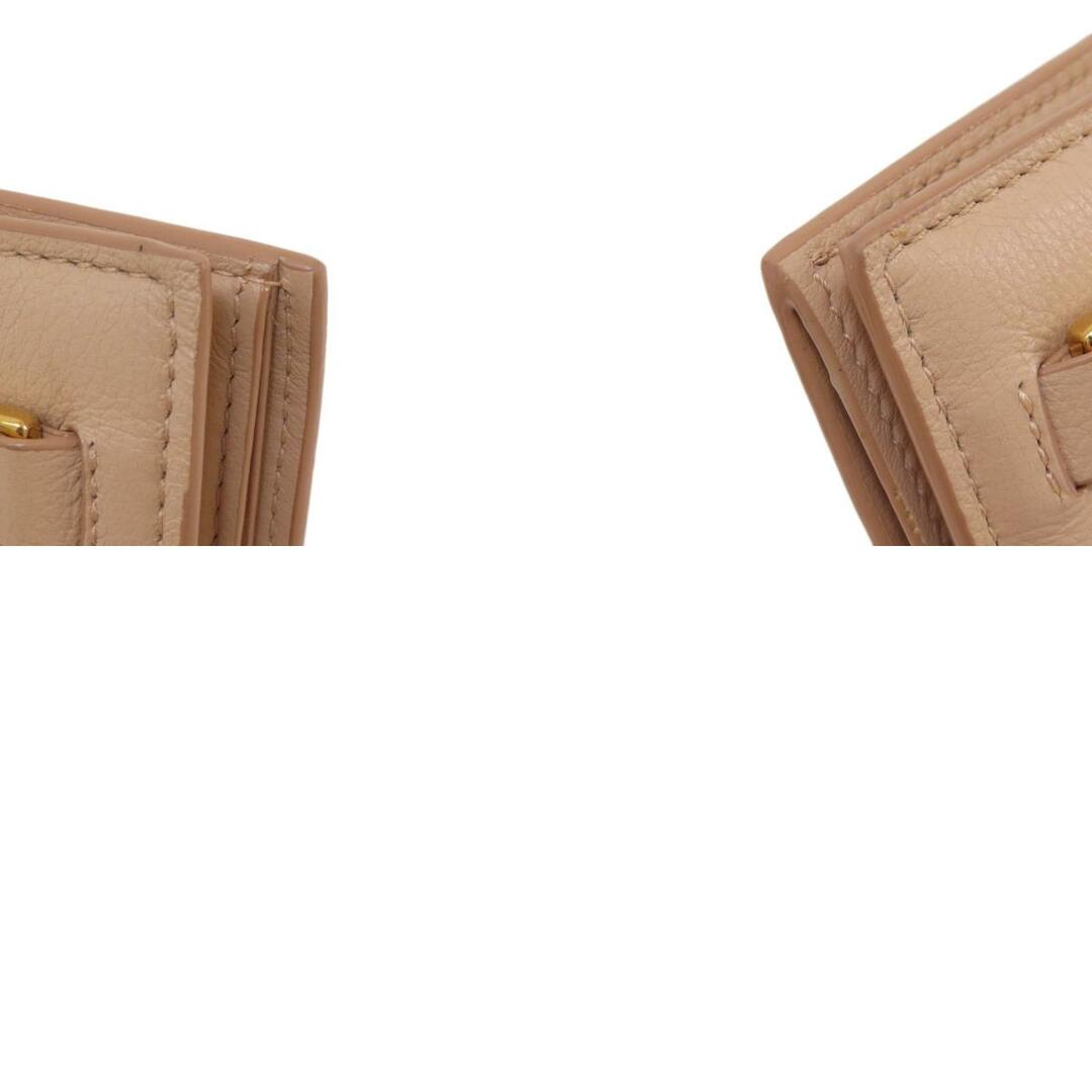 Bally(バリー)のBALLY ロゴ金具 コンパクト財布 二つ折り財布（小銭入れあり） レザー レディース レディースのファッション小物(財布)の商品写真