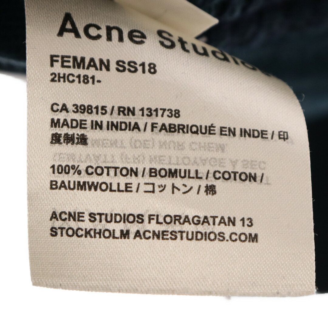 Acne Studios(アクネストゥディオズ)のAcne Studios アクネ ストゥディオズ 18SS Crew Neck Sweatshirt クルーネックスウェット トレーナー グリーン メンズのトップス(スウェット)の商品写真