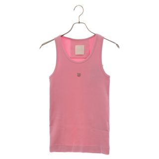 GIVENCHY ジバンシィ 4G-logo plaque sleeveless top 4Gロゴプレート ノースリーブトップ レディース BW70CH30ZL ピンク