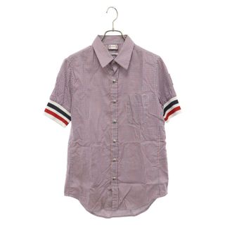 モンクレール(MONCLER)のMONCLER GAMME BLEU モンクレール・ガム・ブルー CAMICIA チェック柄 半袖シャツ トリコロール マルチ 513915330600(シャツ)