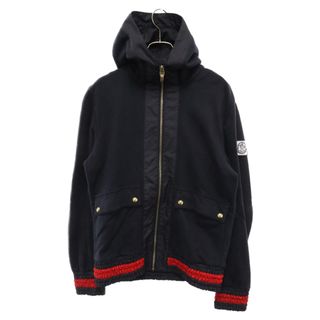 モンクレール(MONCLER)のMONCLER GAMME BLEU モンクレール・ガム・ブルー MAGLIA CARDIGAN ジップアップ フーデッドジャケット 513918405200 ネイビー(フライトジャケット)